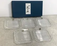 新品 HOYA 銘々皿 5枚セット クリスタルガラス製 ホヤのサムネイル