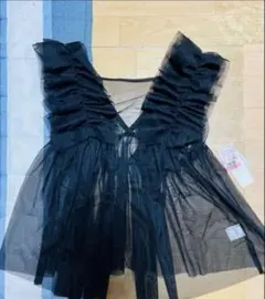 フリルシアーチュールベスト　Lサイズ　しまむら　新品タグ付き