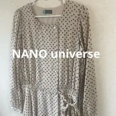 【NANO universe】ドット柄ワンピース