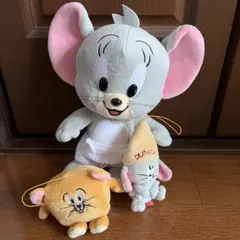 トムとジェリー ぬいぐるみ マスコット ジェリー タフィー 3個セット