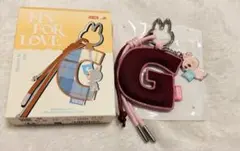 ラブブ イニシャル Gアルファベット Labubu 【正規品】キーホルダー