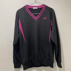 YONEX 長袖 トレーナー Vネック ウォームアップウェア Lサイズ
