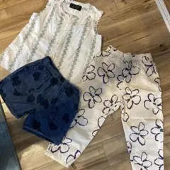 マーキーズ パンツ 刺繍トップス フィス