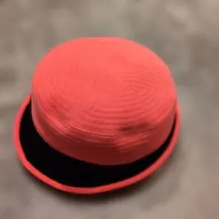 SAPPORO mutoh 毛　カシミヤ赤いボックス型ハット