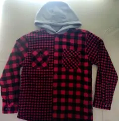 新品未使用　160　L.L.Bean フード付きフランネルシャツ