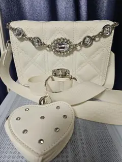 evelyn ハートポーチチェーンバッグ