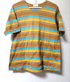 ボーダー 半袖Tシャツ、サイズ不明