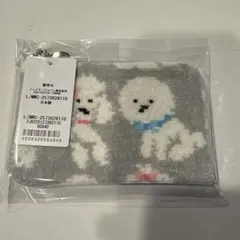 新品未開封フェイラー/モフモフワンチャン　L字ポーチ