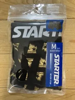 STARTER ボクサーパンツ Mサイズ 黒×金ロゴ柄のサムネイル