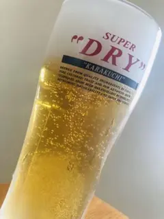 食品サンプル　ビール　アサヒスーパードライ　水滴付き