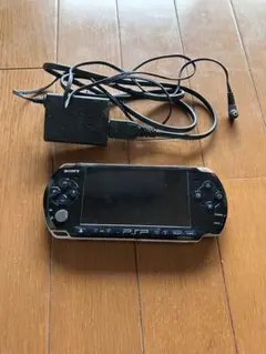 ジャンクPSP-3000初期化、起動確認済み バッテリー無し アダプター付属