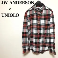 JW ANDERSON×ユニクロ タータンチェックシャツ M 綿100% 長袖のサムネイル