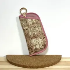 [ハンドメイド]ふわかるソフトメガネケース／ユキエモン⑥