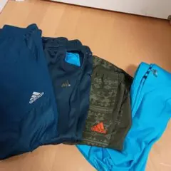 adidas ジャージ ネイビー オレンジ