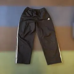 アディダス　ワイドパンツ　黒　M