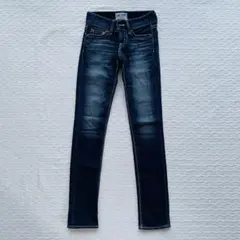 【美品】MOUSSY スリムフィットデニムパンツ　ブルーデニム　スキニーデニムのサムネイル