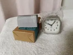 BRUNO スクエアリトルクロック グレー 置時計