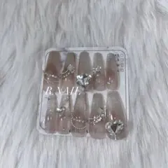 ネイルチップ ちゅるん ワンホン スナ系 ギャル フレンチガーリー マグネット