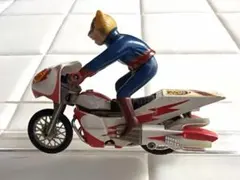 仮面ライダーV3ハリケーン号 ソフビ ブリキ 当時物 レア 希少 - メルカリ