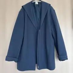 青 ロングコート サイズ38 ウール混 tonal - メルカリ