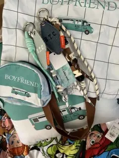 ボーイフレンド　トートバッグ　キーチャーム　キーホルダー ポーチ クッション