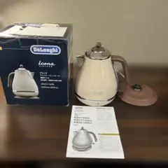 新品未使用デロンギ アイコナicona・ヴィンテージ ベージュ電気ケトルのサムネイル