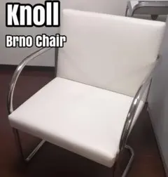 ノル　knoll ブルーノチェア　レザー　革　白　ミースファンデルローエ　チェアのサムネイル