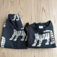 ZARA 116cm スウェット上下セット　アニマル柄のサムネイル