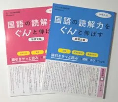 中学入試国語の読解力をぐんと伸ばす説明文編、物語文編　２冊