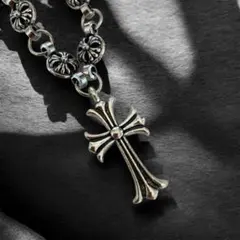 ネックレス　十字架 シルバー 60cm クロス　ペンダント　アクセサリー　人気