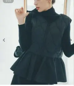 KOBE LETTUCE ♡ ペプラムキルティングベスト