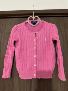 POLO RALPH LAUREN ピンクカーディガン 2/2T