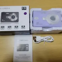 デジタルカメラ 薄紫 ジャンク品 コンパクト