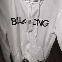 BILLABONG ホワイト ジップアップラッシュガード