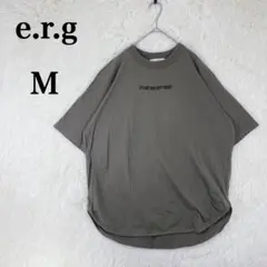 【イーアールジー】レディース 七分袖 カットソー オーバーサイズ M カーキ