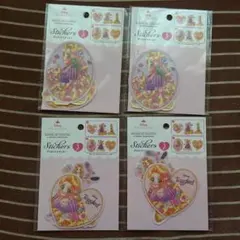 ラプンツェル　ダイカットステッカー4セット