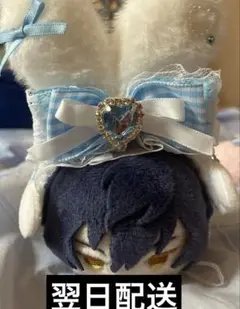 漣ジュン あんスタ もちもちマスコット ヘッドドレス うさ耳 水色 羽 付き