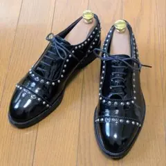 極美品❣️Church's BURWOOD MET スタッズ ウイングチップ 黒 - メルカリ