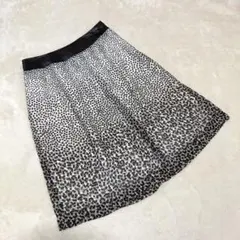 美品✨【エニィスィス】膝丈スカート ドット柄 大人上品♡ 綺麗め✨(サイズ1)