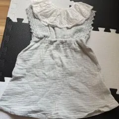 姉妹リンク アプレレクール レース襟付きワンピース 90 80