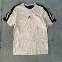 マ*9様 22SS adidas アイボリー 半袖Tシャツ ストライプ