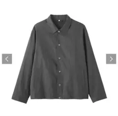 完売品！ムジラボ　ドローストリングジャケットグレーSサイズ