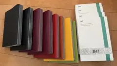 【ケース付極美・11点】ドイツ製 X47 高級本革システム手帳 大量まとめ ケース付極美・11点】ドイツ製 X47 高級本革システム手帳 大量まとめ