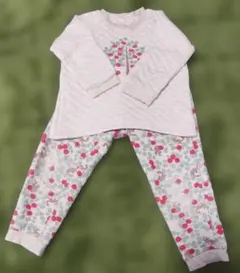 コンビミニ　キルティング　パジャマ　110センチ　リンゴ