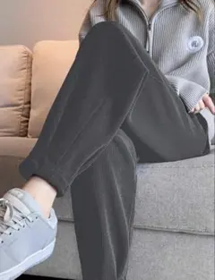 【新品未使用】レディース イージー パンツ L グレー