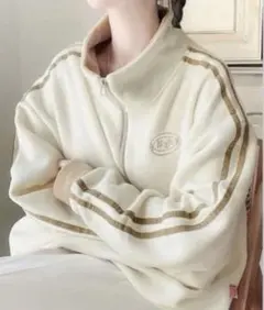 Javaフリース アノラック オーバーサイズ ハーフジップ プルオーバー