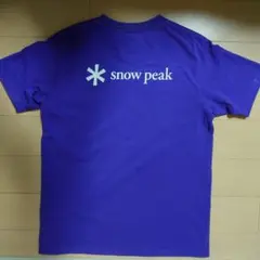 k*a様 スノーピーク Snow Peak Tシャツ パープル 紫 ロゴ入り サのサムネイル