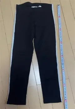 H&M M8-9y(134〜140cm) 黒 無地 パンツ レギンス スパッツ