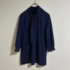DoCLASSE ドゥクラッセ ボウタイブラウス ネイビー M 取り外し可のサムネイル