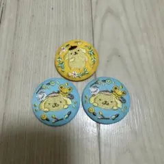 サンリオ ビスケット ポムポムプリン 刺繍缶バッチセット